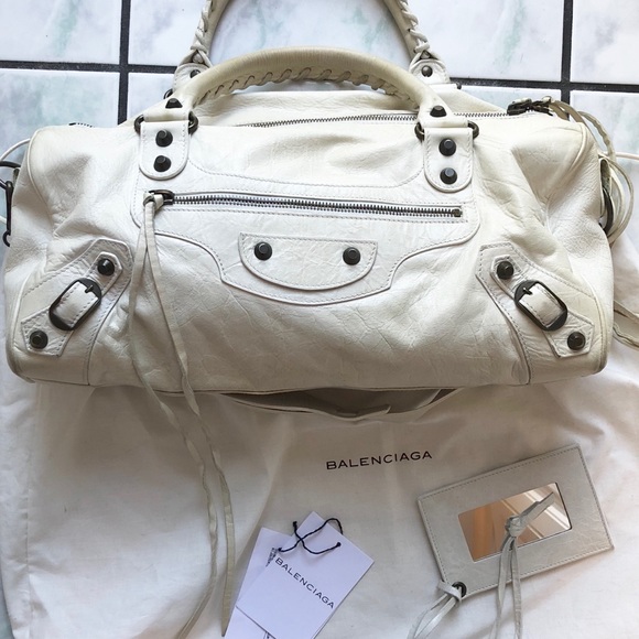 SOLD ✅BALENCIAGA Twiggy Cream City Bag - Picture 2 of 8